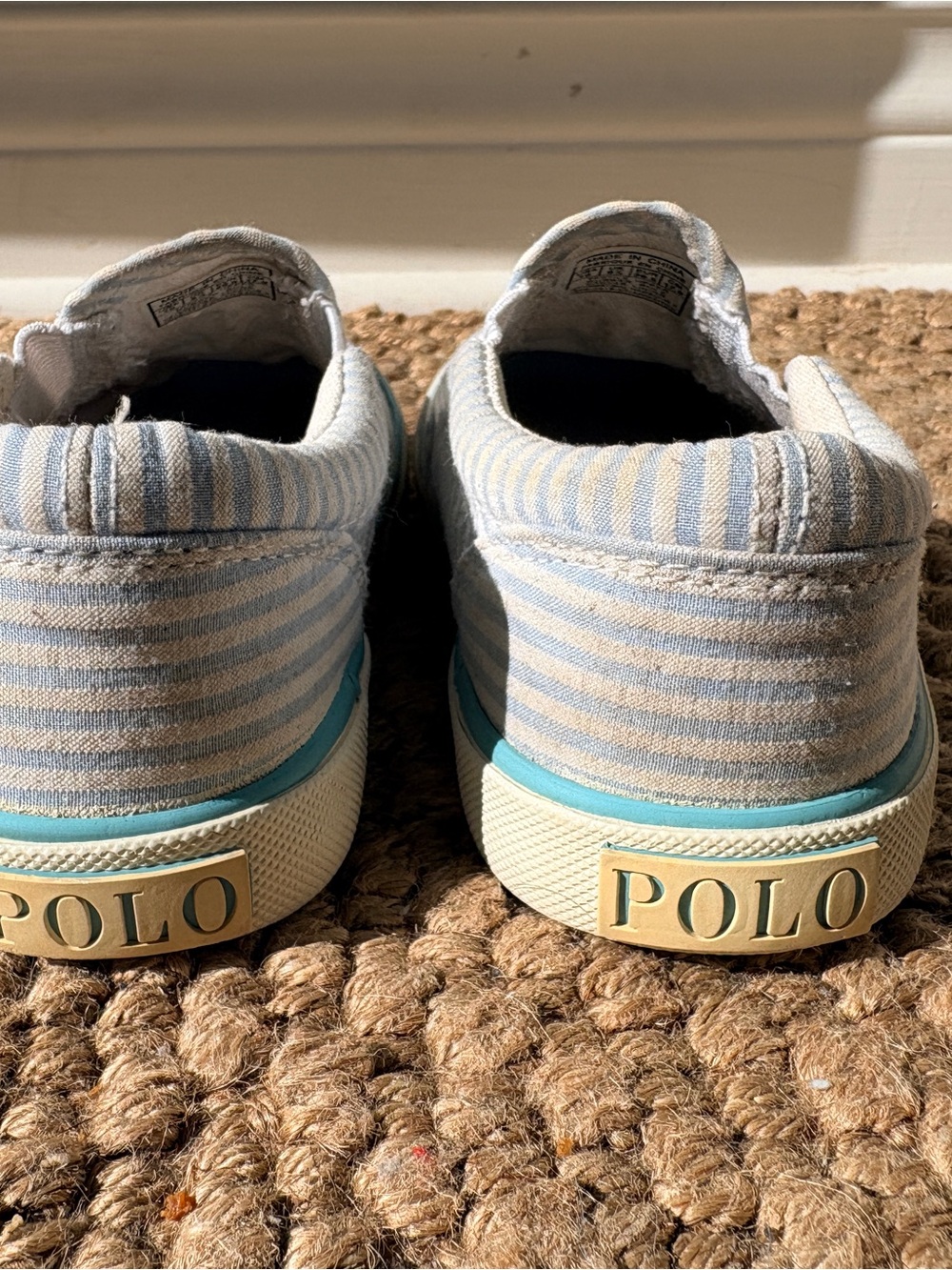 Polo Ralph Lauren Striped Slip-On Shoes toddler size 10